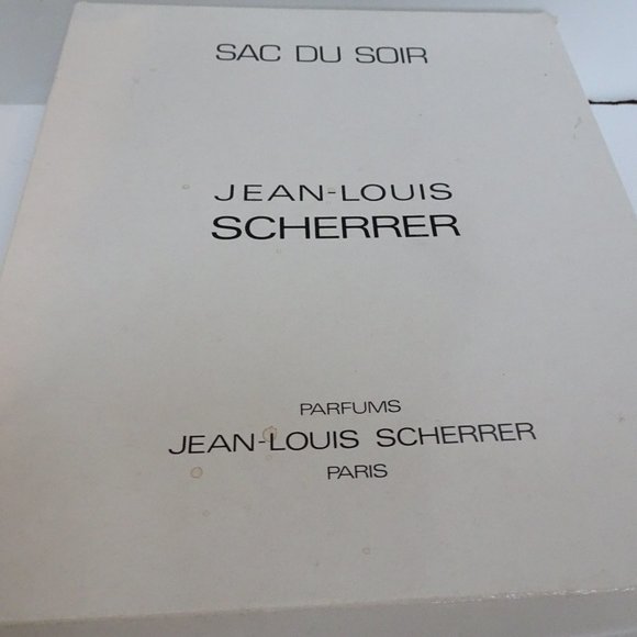 JEAN LOUIS SCHERRER Velvet Satin Stripe Art Deco Evening Bag +Box Vintage - Picture 9 of 15